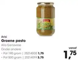 HANOS Arisi Groene pesto aanbieding