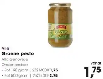 HANOS Arisi Groene pesto aanbieding