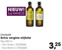 HANOS Carapelli Extra vergine olijfolie aanbieding