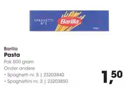 HANOS Barilla Pasta aanbieding
