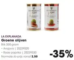 HANOS LA EXPLANADA Groene olijven aanbieding