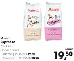 HANOS Musetti Espresso aanbieding