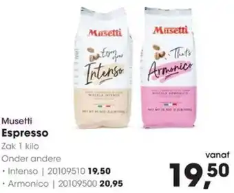 HANOS Musetti Espresso aanbieding