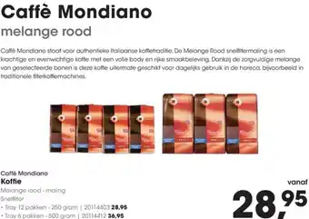 HANOS Caffè Mondiano Koffie aanbieding