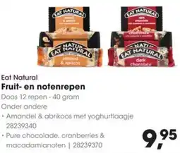 HANOS Eat Natural Fruit- en notenrepen aanbieding