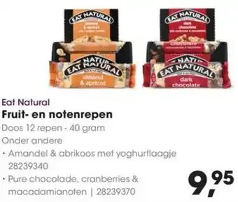 HANOS Eat Natural Fruit- en notenrepen aanbieding