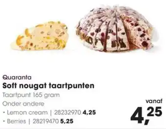 HANOS Quaranta Soft nougat taartpunten aanbieding