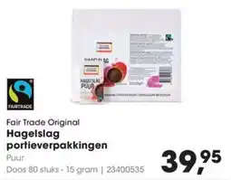 HANOS Fair Trade Original Hagelslag portieverpakkingen aanbieding