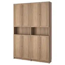 IKEA Billy boekenkast, lichtbruin, houten, rechthoekig, meerdeurs ontwerp aanbieding