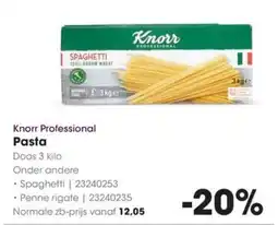 HANOS Knorr Professional Pasta aanbieding
