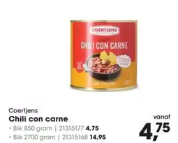 HANOS Coertjens Chili con carne aanbieding