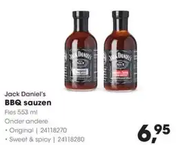 HANOS Jack Daniel's BBQ sauzen aanbieding
