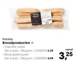 HANOS Panitaly Broodproducten aanbieding