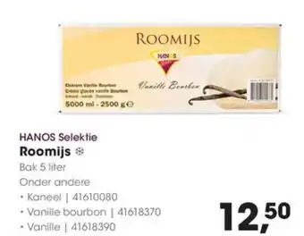 HANOS HANOS Selektie Roomijs aanbieding