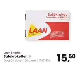 HANOS Laan Snacks Satékroketten aanbieding