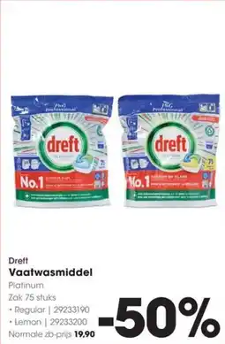 HANOS Dreft Vaatwasmiddel Platinum aanbieding