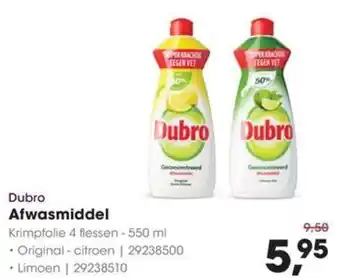 HANOS Dubro Afwasmiddel aanbieding