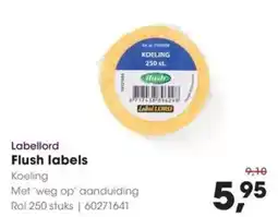 HANOS Labellord Flush labels aanbieding