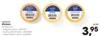 HANOS Labellord Stickers aanbieding