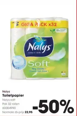 HANOS Nalys Toiletpapier aanbieding