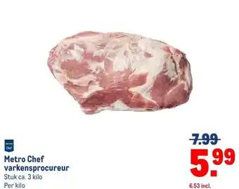 Makro Metro Chef varkensprocureur aanbieding