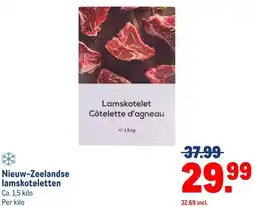 Makro Nieuw-Zeelandse lamskoteletten aanbieding
