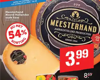 Coop Meesterhand Noord Hollandse oude kaas aanbieding