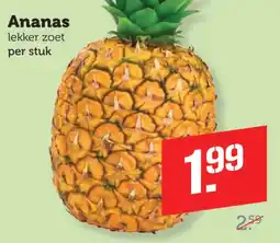 Coop Ananas aanbieding