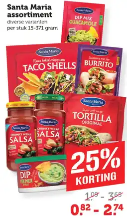 Coop Santa Maria assortiment aanbieding