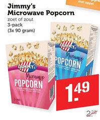 Coop Jimmy's Microwave Popcorn aanbieding