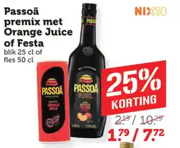 Coop Passoã premix met Orange Juice of Festa aanbieding