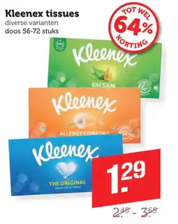 Coop Kleenex tissues aanbieding