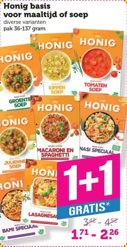 Coop Honig basis voor maaltijd of soep aanbieding