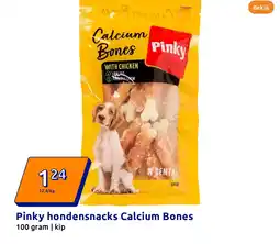 Action Pinky hondensnacks Calcium Bones aanbieding