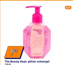 Action The Beauty Dept. glitter scheergel aanbieding