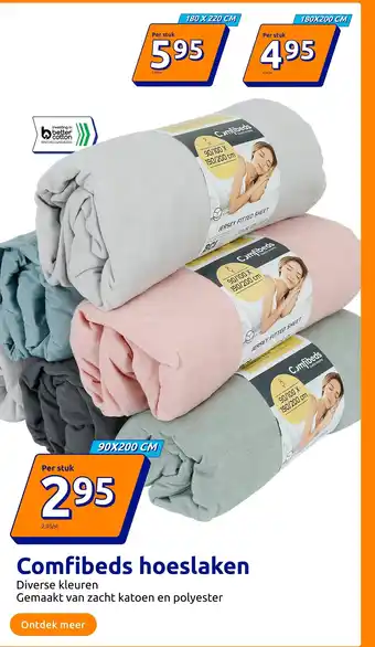 Action Comfibeds hoeslaken aanbieding