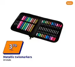 Action Metallic twinmarkers aanbieding