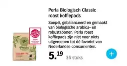 Albert Heijn Perla Biologisch Classic roast koffiepads aanbieding