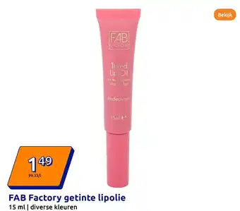Action FAB Factory getinte lipolie aanbieding