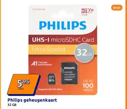 Action Philips geheugenkaart aanbieding