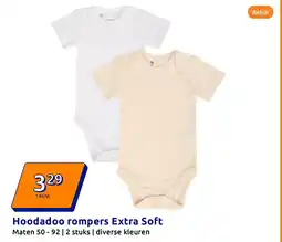 Action Hoodadoo rompers Extra Soft aanbieding