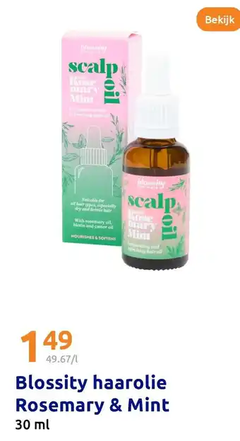 Action Blossity haarolie Rosemary & Mint aanbieding