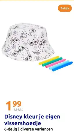 Action Disney kleur je eigen vissershoedje aanbieding