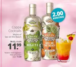 Mitra Coppa Cocktails Mojito of Sex on the Beach aanbieding