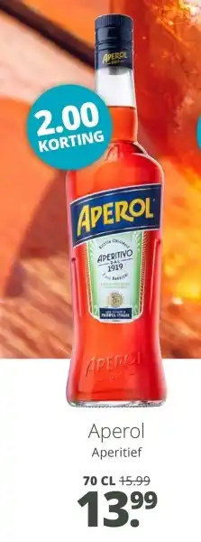 Mitra Aperol Aperitief aanbieding