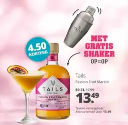 Mitra Tails Passion Fruit Martini aanbieding