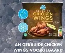 Albert Heijn AH GEKRUIDE CHICKEN WINGS VOORGEGAARD aanbieding
