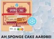 Albert Heijn AH SPONGE CAKE AARDBEI aanbieding
