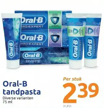 Action Oral-B tandpasta 75 ml aanbieding