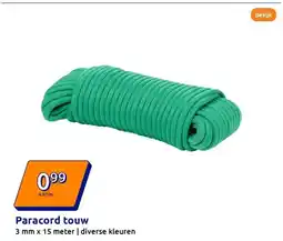Action Paracord touw aanbieding
